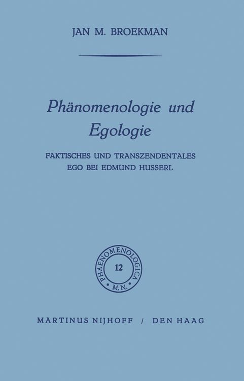 Produktbild: Ph&auml;nomenologie und Egologie