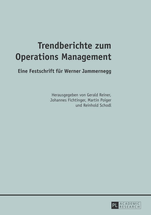 Produktbild: Trendberichte zum Operations Management