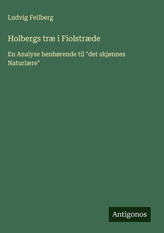 Produktbild: Holbergs tr&aelig; i Fiolstr&aelig;de