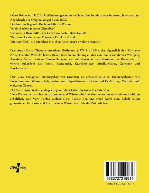Produktbild: E.T.A. Hoffmanns gesammelte Schriften