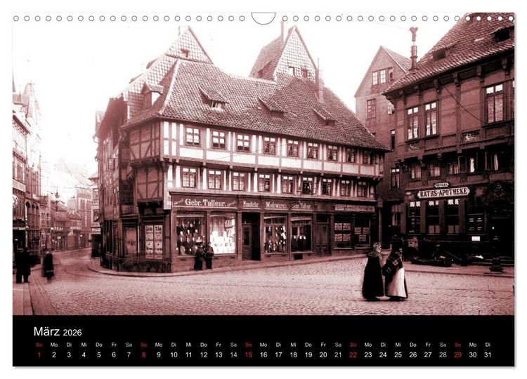 Produktbild: Hildesheimer Schaufenster um 1900 (Wandkalender 2026 DIN A3 quer), CALVENDO Monatskalender