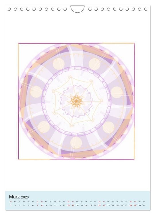 Produktbild: Transluzent-Mandalas (Wandkalender 2026 DIN A4 hoch), CALVENDO Monatskalender