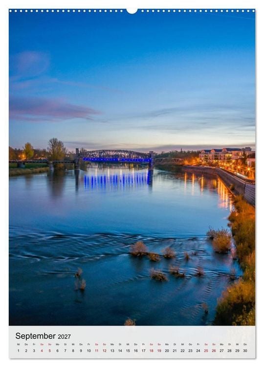 Produktbild: Magdeburg und das Licht am Ende des Tages (hochwertiger Premium Wandkalender 2027 DIN A2 hoch), Kunstdruck in Hochglanz