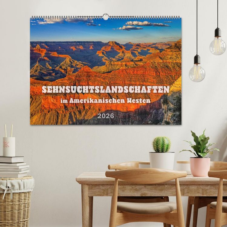 Produktbild: Sehnsuchts Landschaften im Amerikanischen Westen (Wandkalender 2026 DIN A2 quer), CALVENDO Monatskalender