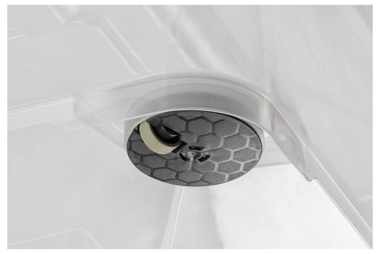 Produktbild: Curver 243857 Aufbewahrungsbox HANDY stapelbar (L x B x H) 800 x 500 x 390 mm Transparent, Silber 1 St.
