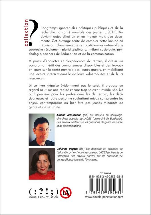 Produktbild: La Sante Mentale des Jeunes Queer