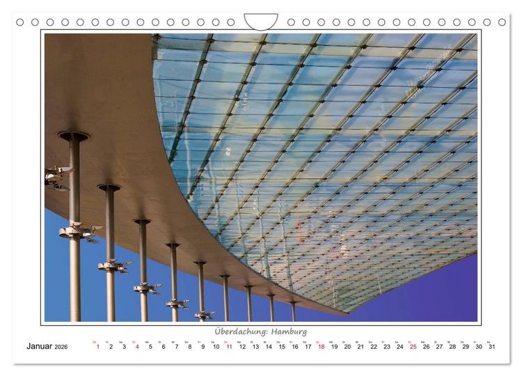 Produktbild: Details zeitgen&ouml;ssischer Architektur (Wandkalender 2026 DIN A4 quer), CALVENDO Monatskalender