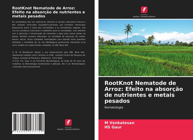 Produktbild: RootKnot Nematode de Arroz: Efeito na absor&ccedil;&atilde;o de nutrientes e metais pesados