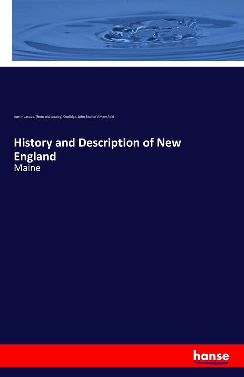 Produktbild: History and Description of New England