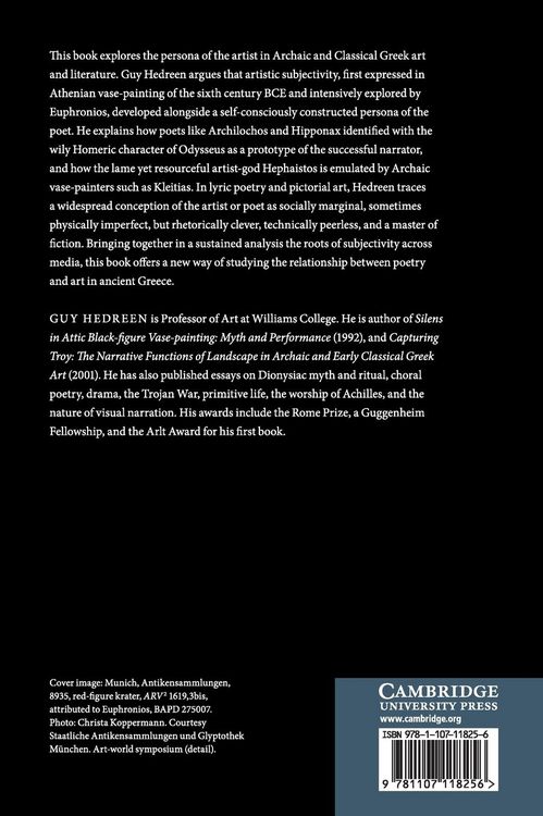 Produktbild: The Image of the Artist in Archaic and Classical Greece