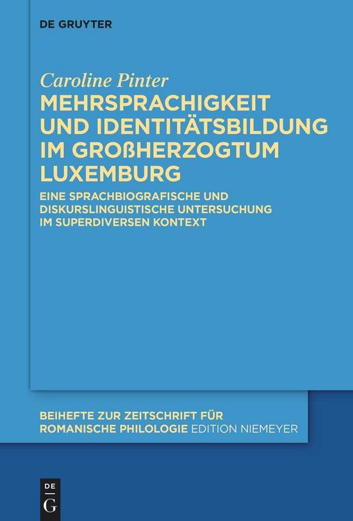 Produktbild: Mehrsprachigkeit und Identit&auml;tsbildung im Gro&szlig;herzogtum Luxemburg