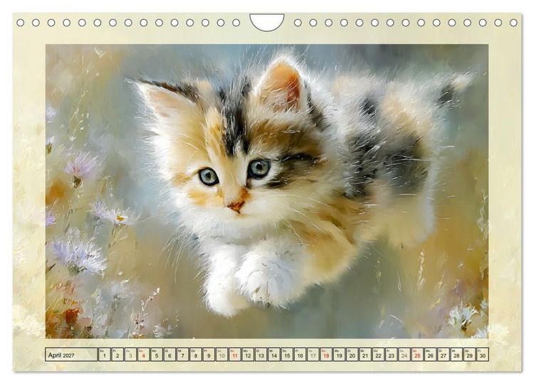 Produktbild: Katzenbabys. Flauschige Gl&uuml;cksmomente (Wandkalender 2027 DIN A4 quer), CALVENDO Monatskalender
