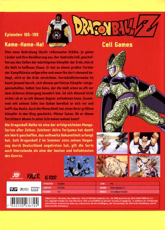 Produktbild: Dragonball Z - Box 6/Episoden 165-199 [6 DVDs]