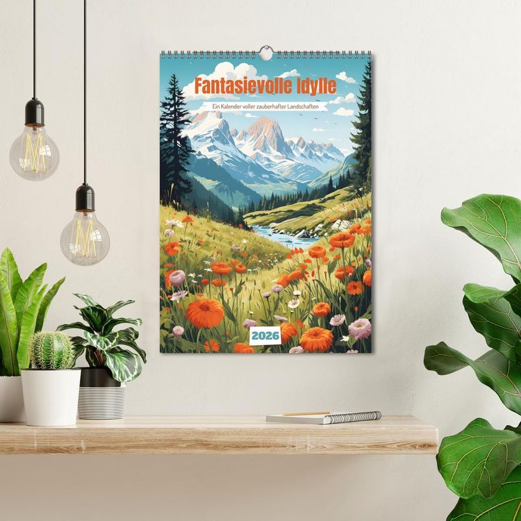 Produktbild: Fantasievolle Idylle (Wandkalender 2026 DIN A3 hoch), CALVENDO Monatskalender