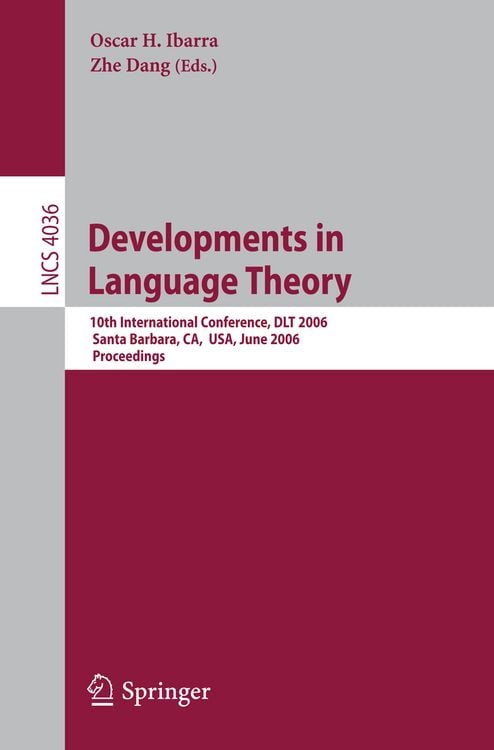 Produktbild: Developments in Language Theory