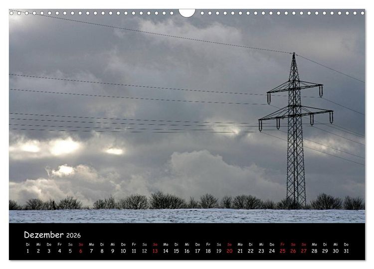 Produktbild: Unter Strom (Wandkalender 2026 DIN A3 quer), CALVENDO Monatskalender
