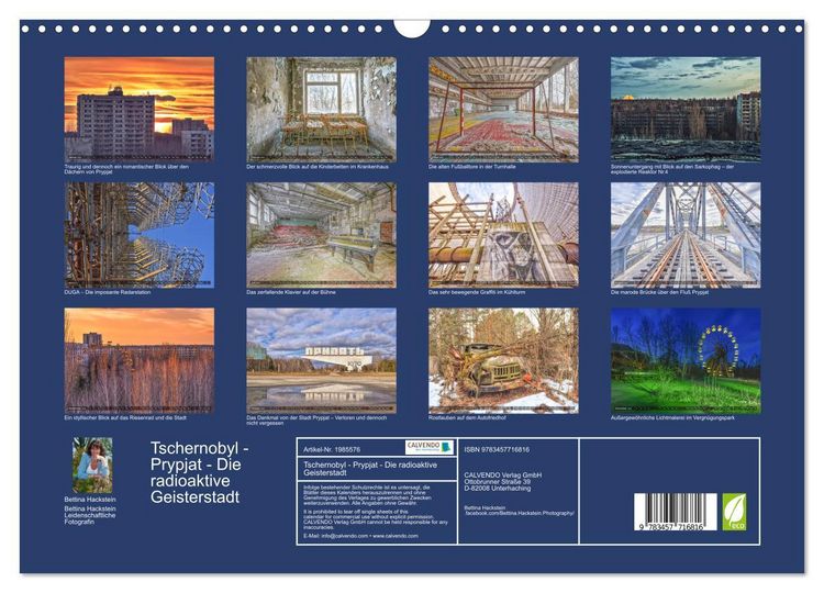 Produktbild: Tschernobyl - Prypjat - Die radioaktive Geisterstadt (Wandkalender 2026 DIN A3 quer), CALVENDO Monatskalender