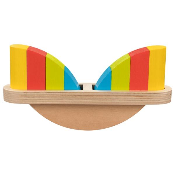 Produktbild: Goki 58762 - Balancierspiel Waage, 9-teilig, Holz