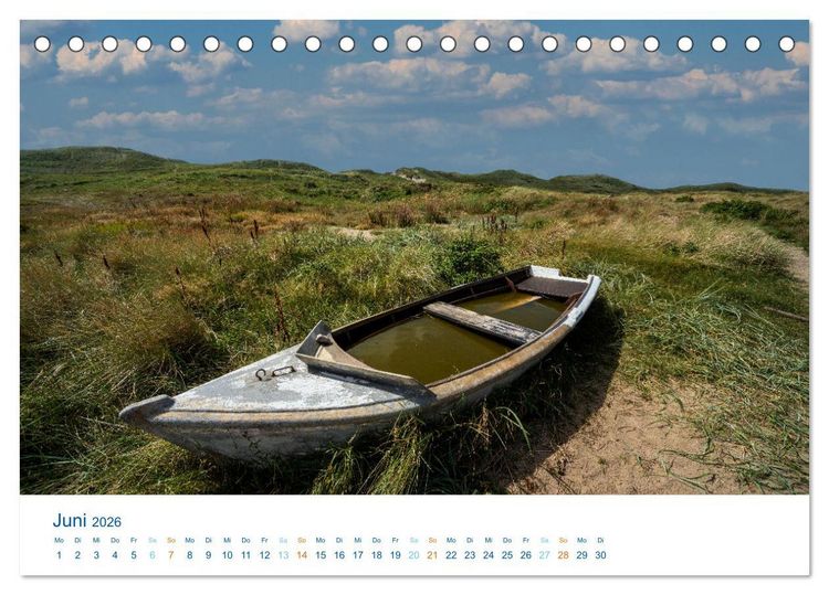 Produktbild: D&auml;nemarks Nordseek&uuml;ste - S&uuml;dj&uuml;tland (Tischkalender 2026 DIN A5 quer), CALVENDO Monatskalender