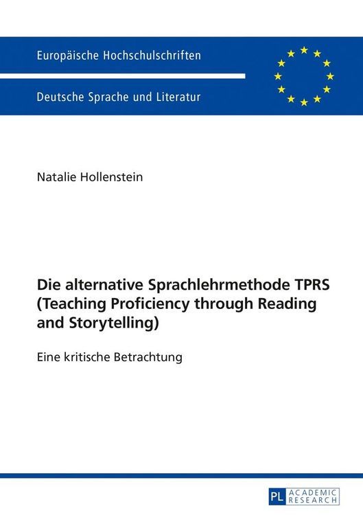 Produktbild: Die alternative Sprachlehrmethode TPRS (Teaching Proficiency through Reading and Storytelling)