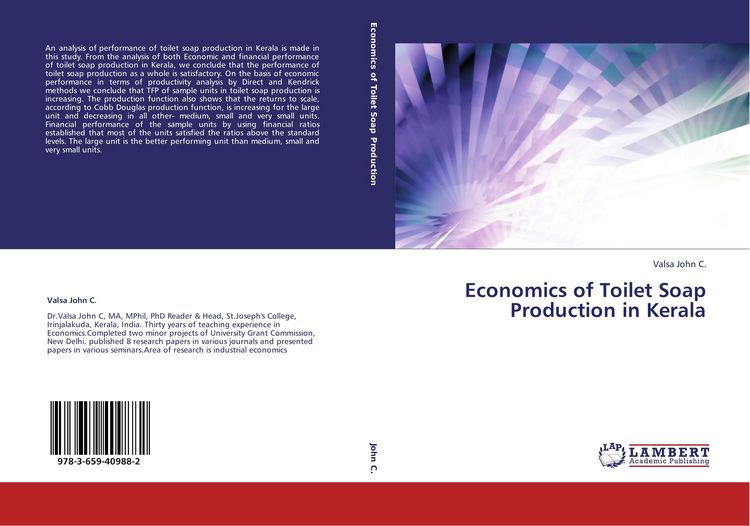 Produktbild: Economics of Toilet Soap Production in Kerala