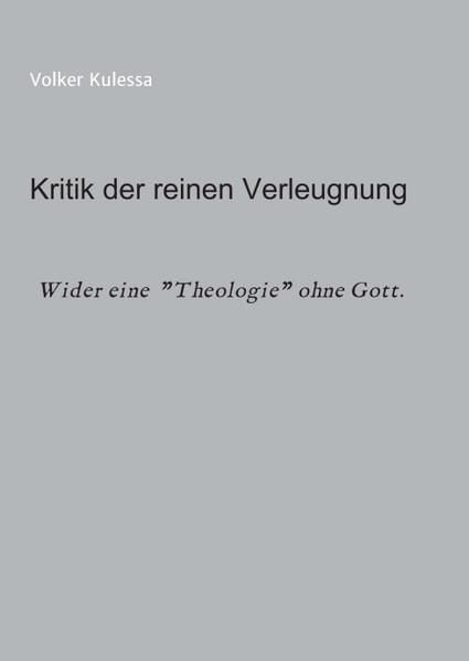 Produktbild: Kritik der reinen Verleugnung