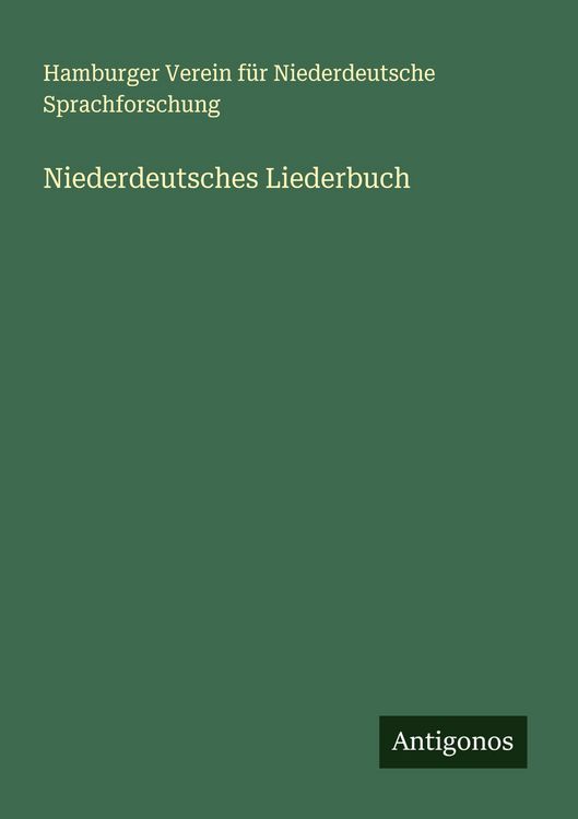 Produktbild: Niederdeutsches Liederbuch