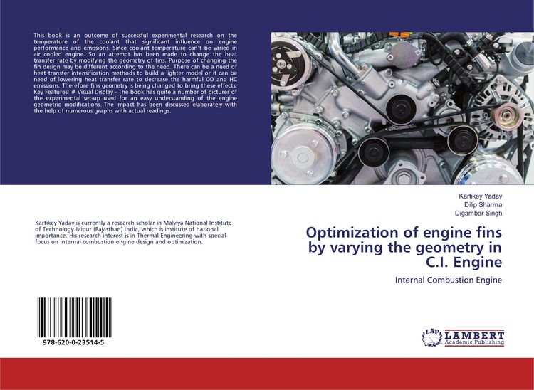 Produktbild: Optimization of engine fins by varying the geometry in C.I. Engine