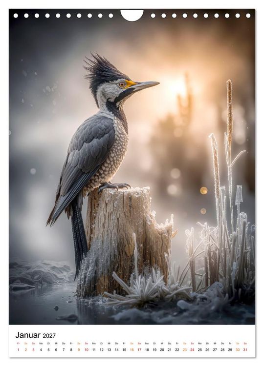 Produktbild: Tiere im Winter - eisige Eleganz (Wandkalender 2027 DIN A4 hoch), CALVENDO Monatskalender