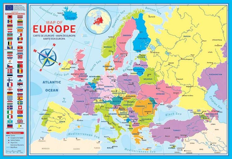 Produktbild: Europakarte (Puzzle)