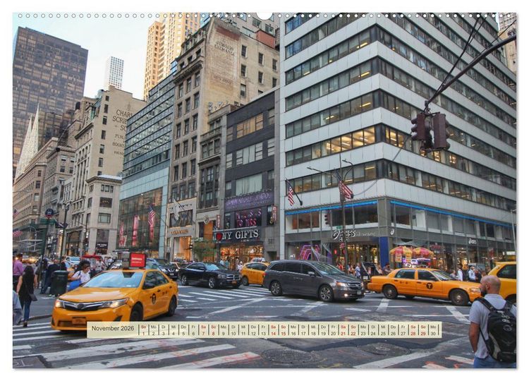 Produktbild: Streets of New York - Zu Fu&szlig; durch die Metropole der Superlative (hochwertiger Premium Wandkalender 2026 DIN A2 quer), Kunstdruck in Hochglanz