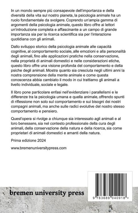 Produktbild: Psicologia animale