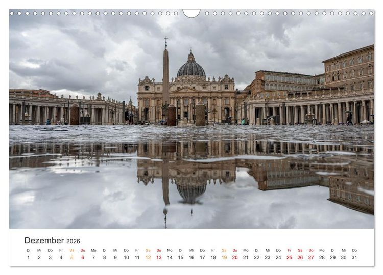 Produktbild: Rom &ndash; Geschichte, Glanz und Gassen (Wandkalender 2026 DIN A3 quer), CALVENDO Monatskalender