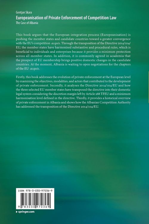 Produktbild: Europeanisation of Private Enforcement of Competition Law
