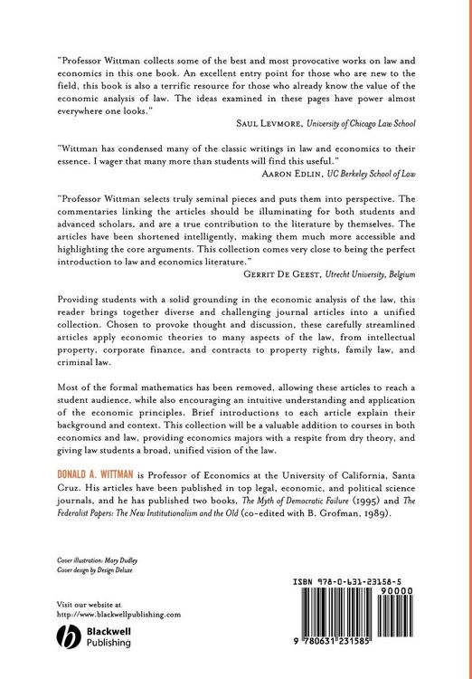 Produktbild: Economic Analysis of Law