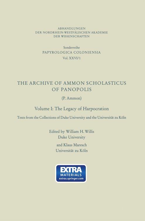 Produktbild: The Archive of Ammon Scholasticus of Panopolis