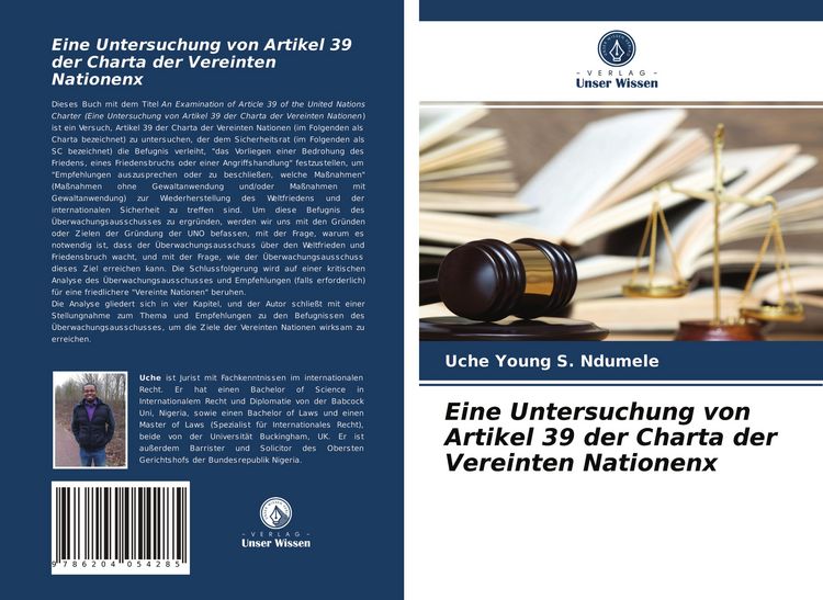Produktbild: Eine Untersuchung von Artikel 39 der Charta der Vereinten Nationenx