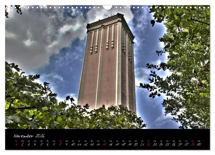 Produktbild: Wuppertal - Stadt der Schwebebahn in HDR (Wandkalender 2026 DIN A3 quer), CALVENDO Monatskalender