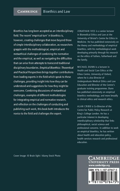 Produktbild: Empirical Bioethics