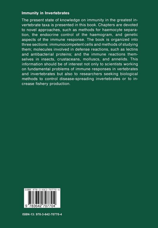 Produktbild: Immunity in Invertebrates