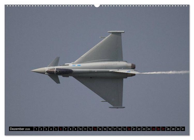 Produktbild: Augenblicke in der Luft: Eurofighter Typhoon (hochwertiger Premium Wandkalender 2026 DIN A2 quer), Kunstdruck in Hochglanz
