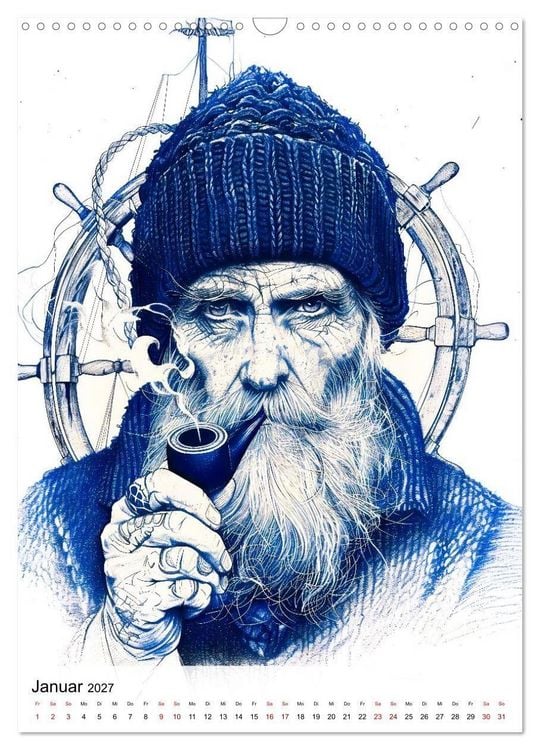 Produktbild: Seem&auml;nner - Die See im Herzen (Wandkalender 2027 DIN A3 hoch), CALVENDO Monatskalender