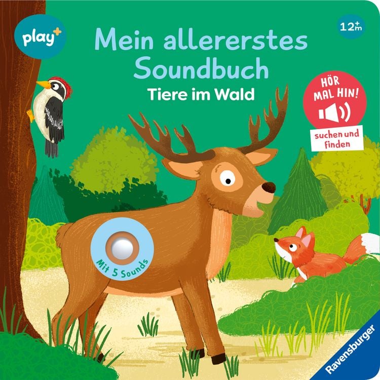 Produktbild: Play+ Mein allererstes Soundbuch Tiere im Wald - ab 12 Monate
