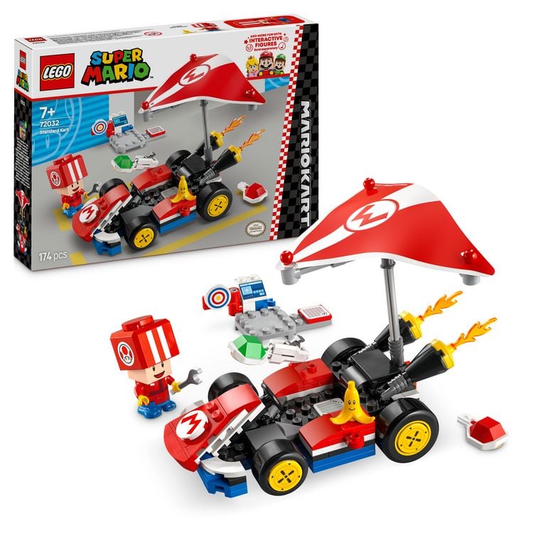 Produktbild: LEGO Super Mario: Mario Kart &ndash; Standard-Kart, Nintendo Spielset 72032