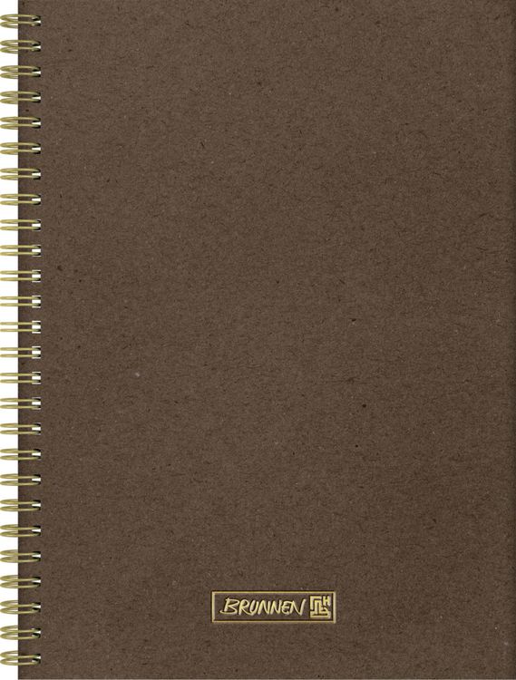 Produktbild: Brunnen Notizbuch Wire-O A5 dotted chocolat