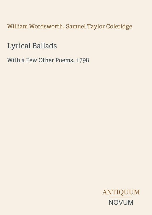 Produktbild: Lyrical Ballads
