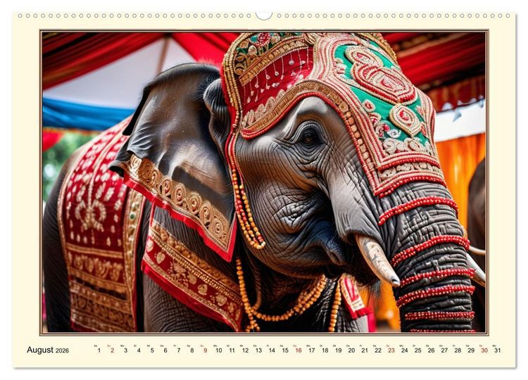 Produktbild: Tradition und Kultur in Indien (hochwertiger Premium Wandkalender 2026 DIN A2 quer), Kunstdruck in Hochglanz