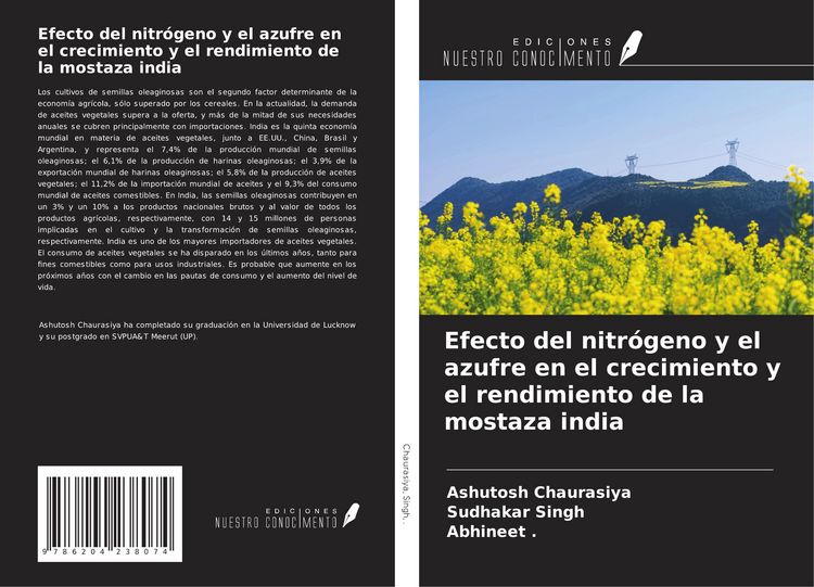 Produktbild: Efecto del nitr&oacute;geno y el azufre en el crecimiento y el rendimiento de la mostaza india