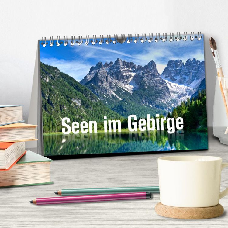 Produktbild: Seen im Gebirge (Tischkalender 2026 DIN A5 quer), CALVENDO Monatskalender