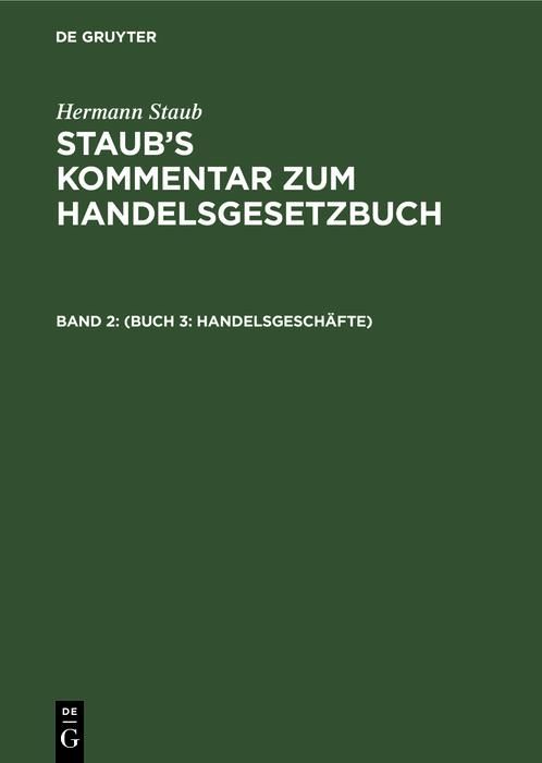 Produktbild: (Buch 3: Handelsgesch&auml;fte)
